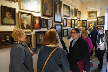 Finisaż wystawy malarstwa Romana Breitenwalda i Jerzego Gawęckiego w Muzeum Ziemi Miechowskiej